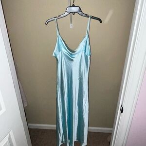 Elegant Blue Maxi Dress